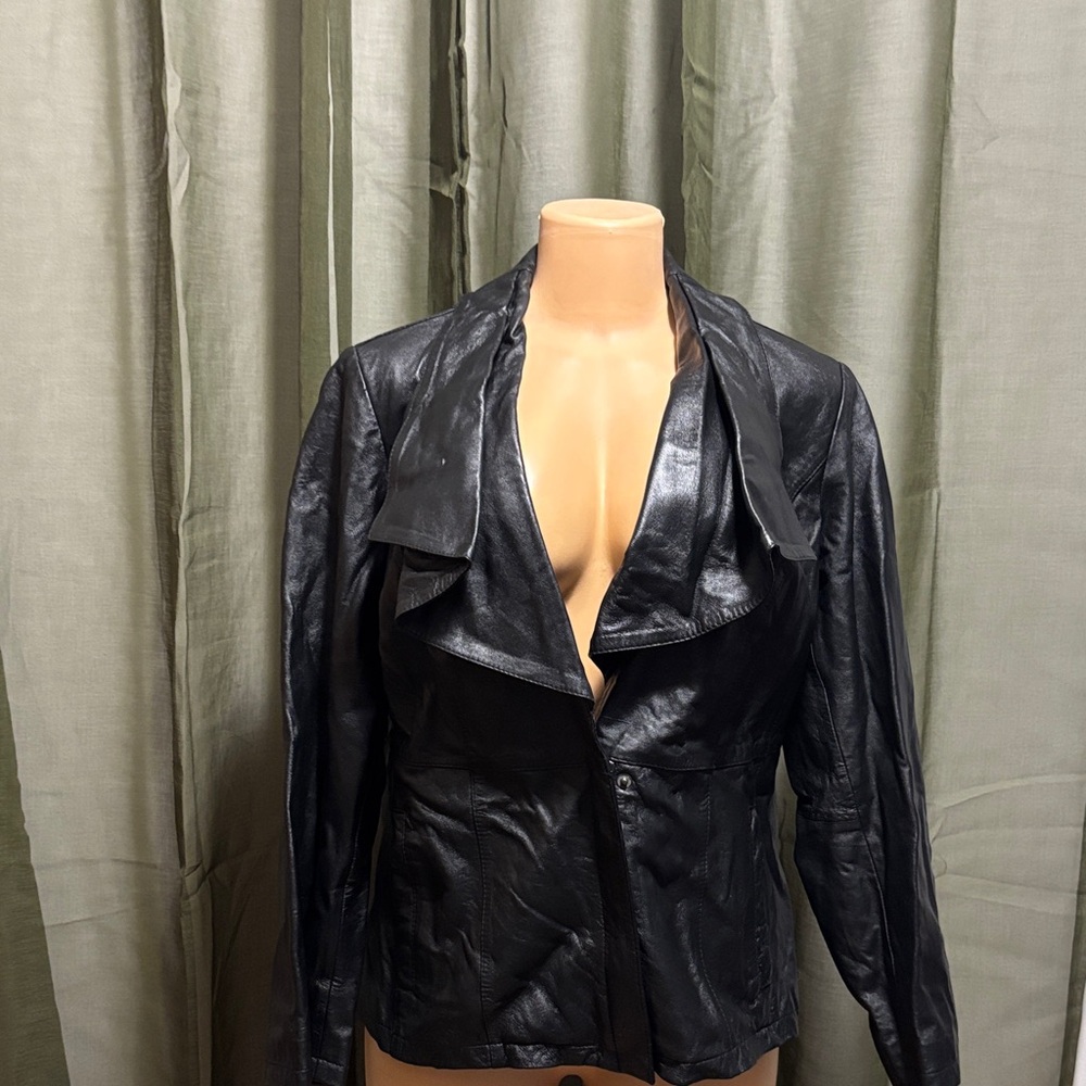Jessica London Midnight Leather Jacket
